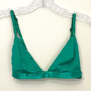 Ownley Emerald Green Triangle Bralette Top (Size S)